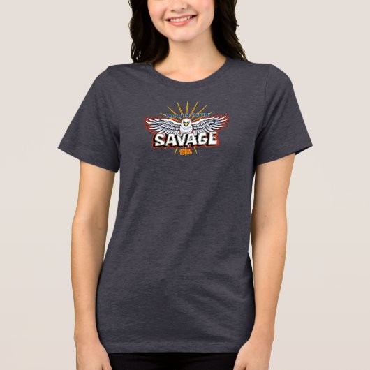 SAVAGE-74 Tri-Blend SHIRT (Voorkant)