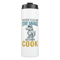 Savage Cook Alligator Vintage Gravure Grafisch_1