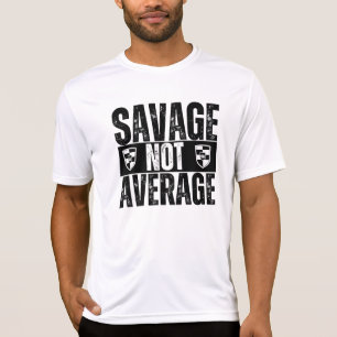 Savage niet gemiddeld wit T-shirt
