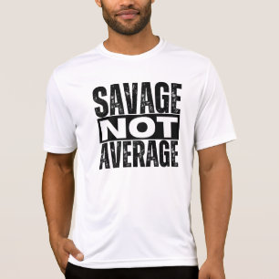 Savage niet gemiddeld wit T-shirt