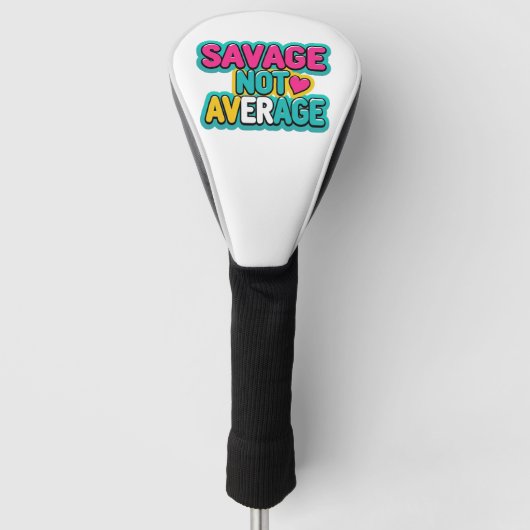 SAVAGE NIET GEMIDDELDE GOLFBALLEN GOLFHEADCOVER (Voorkant)
