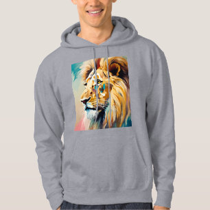 Savage Royal – Stijlvol Roaring Lion Graphic T-shi Hoodie