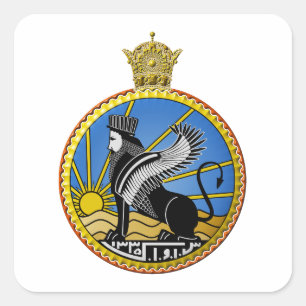 Savak Iran Geheime politie Vierkante Sticker