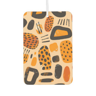 Savanna Pop: Tribal Vibes in Sinaasappel en zwart Luchtverfrisser