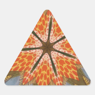 Savanna Star Bloom – Een gedurfde Afrikaanse diere Driehoek Sticker
