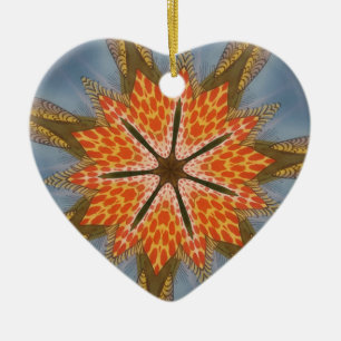 Savanna Star Bloom – Een gedurfde Afrikaanse diere Keramisch Ornament