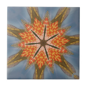 Savanna Star Bloom – Een gedurfde Afrikaanse diere Tegeltje