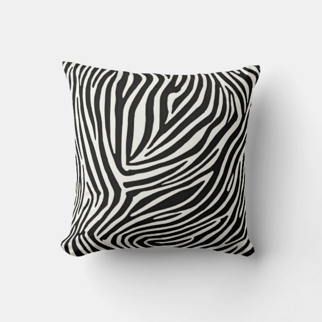 Savanna Stripes Zebra Chic Kussen (Voorkant)