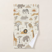 Savanna Sunrise Safari Pattern ID1259 Bad Handdoek (Handdoek)