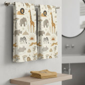 Savanna Sunrise Safari Pattern ID1259 Bad Handdoek