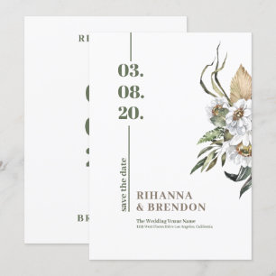 Savanna Waterverven flower bouquet Kaart