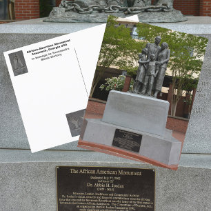 Savannah Afro-Amerikaans Monument Fotografisch Briefkaart
