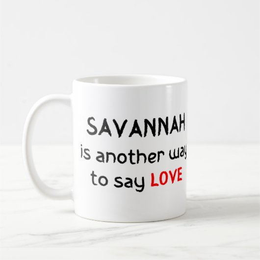savannah amour café tasse (Gauche)