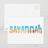 SAVANNAH BRIEFKAART (Voorkant / Achterkant)