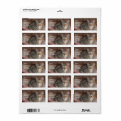Savannah Cat Address Sticker (Full Sheet)