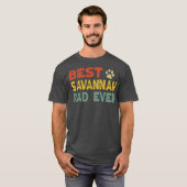 Savannah Cat Dad Owner Breeder Lover Kitten  T-shirt (Voorkant volledig)