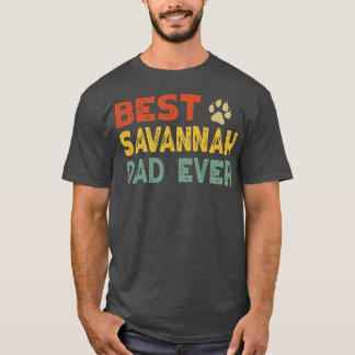 Savannah Cat Dad Owner Breeder Lover Kitten  T-shirt
