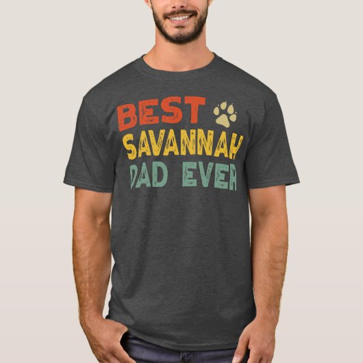 Savannah Cat Dad Owner Breeder Lover Kitten  T-shirt (Voorkant)