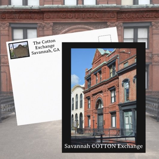 Savannah Cotton Exchange Fotografisch Briefkaart
