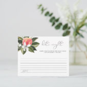 SAVANNAH Cute Peach Date Nuit Idées Conseil Carte (Debout devant)