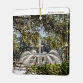 Savannah Fountain Holiday Ornament (Links)