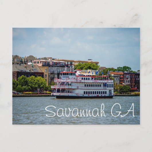 Savannah GA Briefkaart (Voorkant)