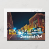 Savannah GA Briefkaart (Voorkant / Achterkant)