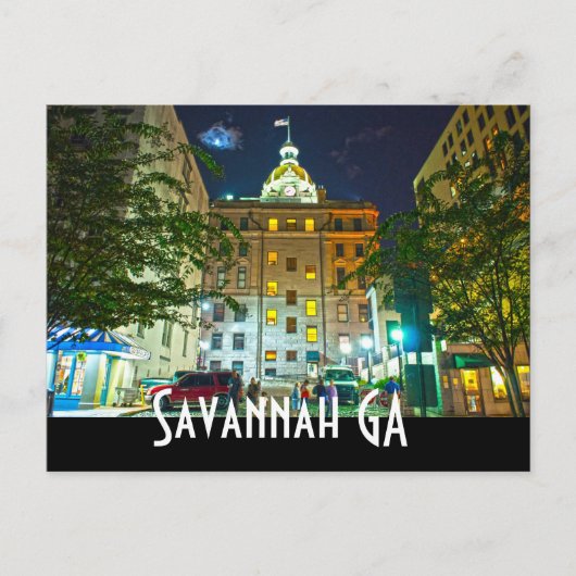 Savannah GA Briefkaart (Voorkant)