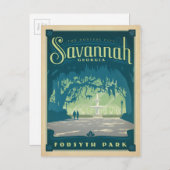 Savannah, GA Briefkaart (Voorkant / Achterkant)