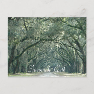 Savannah, GA-Briefkaart Briefkaart