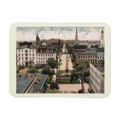 Savannah GA, Bull St Uitzicht, 1906 Magneet (Horizontaal)