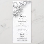 Savannah GA Carte Elégante Marine noir blanc Maria (Devant)