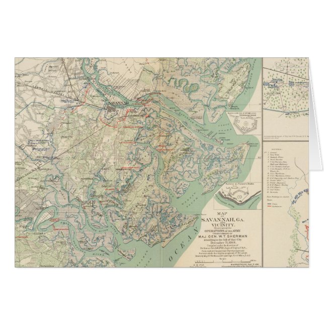 Savannah, Ga en omgeving (Voorkant Horizontaal)