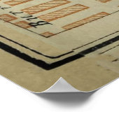 Savannah GA-kaart (1904) Poster (Hoek)