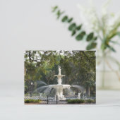 Savannah, GA Park Fountain Carte postale (Debout devant)