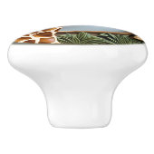 Savannah Gaze Giraffe Keramische Knop (Zijkant)