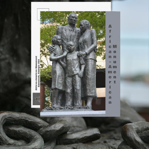 Savannah Georgia Afro-Amerikaans Monument Briefkaart