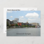 Savannah Georgia Briefkaart (Voorkant / Achterkant)