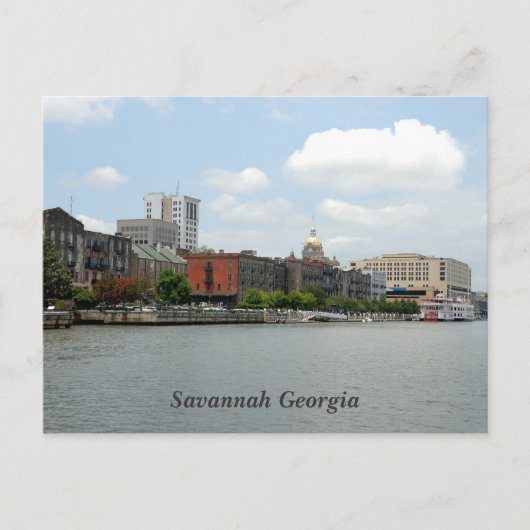 Savannah Georgia Briefkaart (Voorkant)