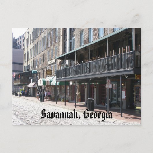 Savannah, Georgia Briefkaart (Voorkant)