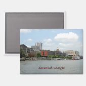 Savannah Georgia Briefkaart Magneet (Voorkant / Achterkant)