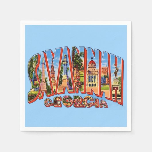 Savannah Georgia Cocktail servetten (Voorkant)