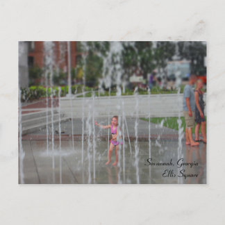 Savannah, Georgia - Ellis Square Post Card Briefkaart