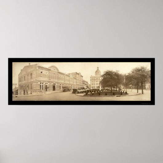 Savannah, Georgia Foto 1909 Poster (Voorkant)