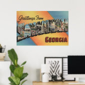Savannah, Georgia - Grote brievenbussen Poster (Thuiskantoor)