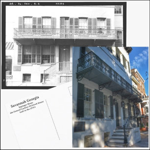 Savannah Georgia Historisch Eppinger House Briefkaart