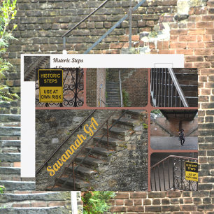 Savannah Georgia Historische Trap Kaart