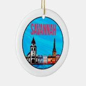 Savannah Georgia mindset Keramisch Ornament (Rechts)