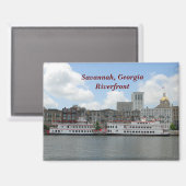 Savannah Georgia Riverfront Magneet (Voorkant / Achterkant)