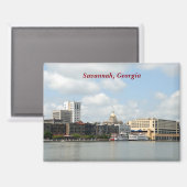 Savannah, Georgia Riverfront Magneet (Voorkant / Achterkant)